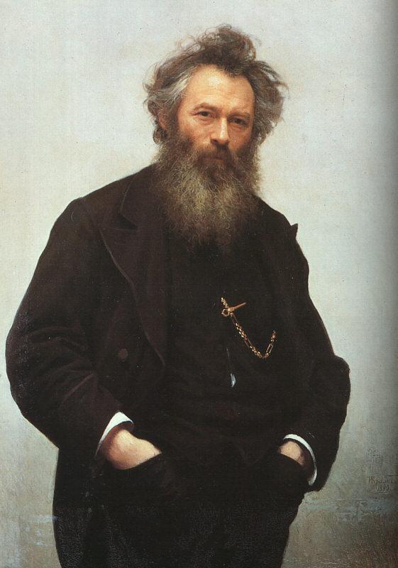 Kramskoy, Ivan Nikolaevich Portrait of Ivan I. Shishkin oil painting picture